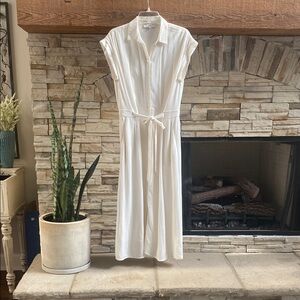 Loft Button-down Midi Dress